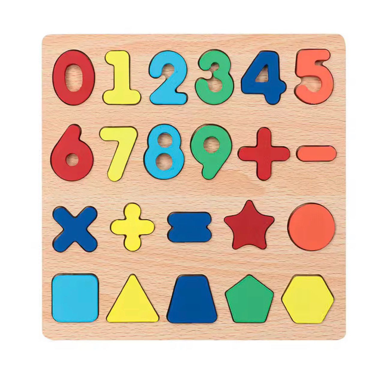 Puzzles éducatifs en bois – Lettres, Chiffres & Formes